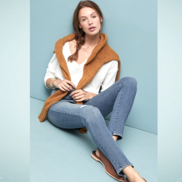 ELLA MOSS High Rise Ankle Skinny Jean NWT Size 31 Pine - Picture 3 of 11